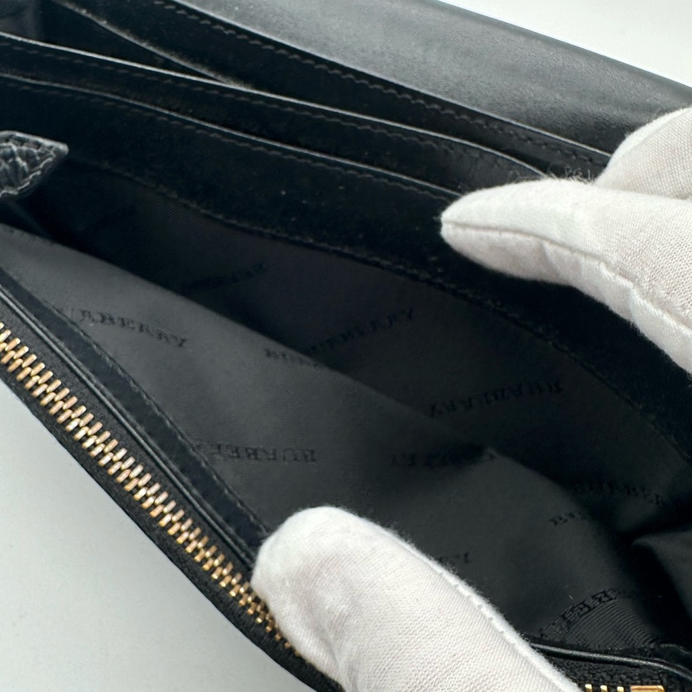 Burberry Patent Embossed Leather Wallet - Picture 9 of 15